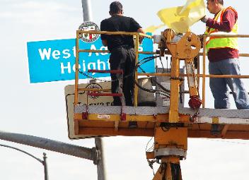 Herb Wesson unveils the WAH sign