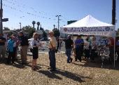 Gathering for the ground breaking